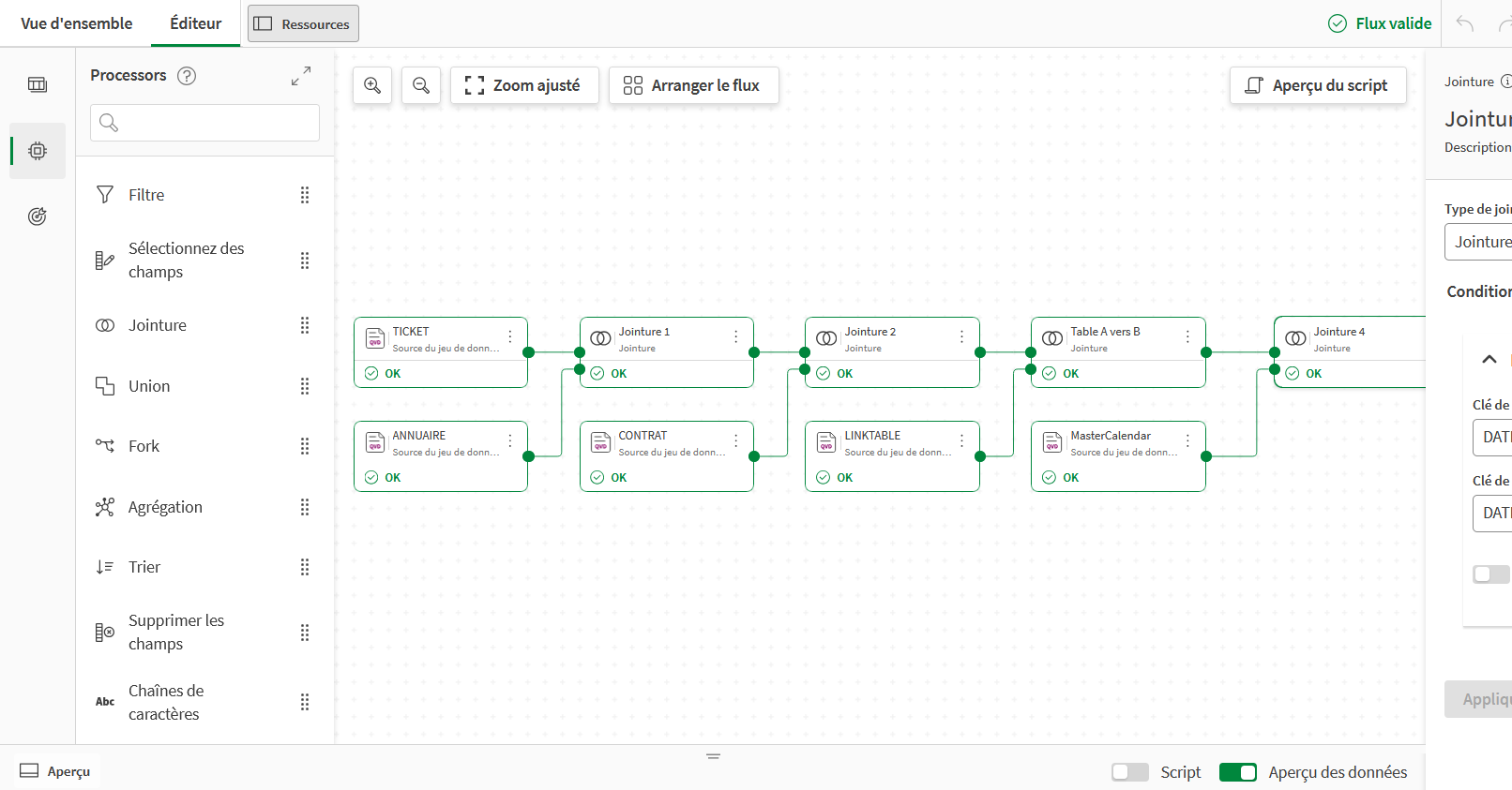 DATAFLOW : Une interface claire pour une prise en main rapide