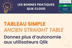 Bonne pratique Qlik -Tableau simple Staight table-Qlik-Cloud